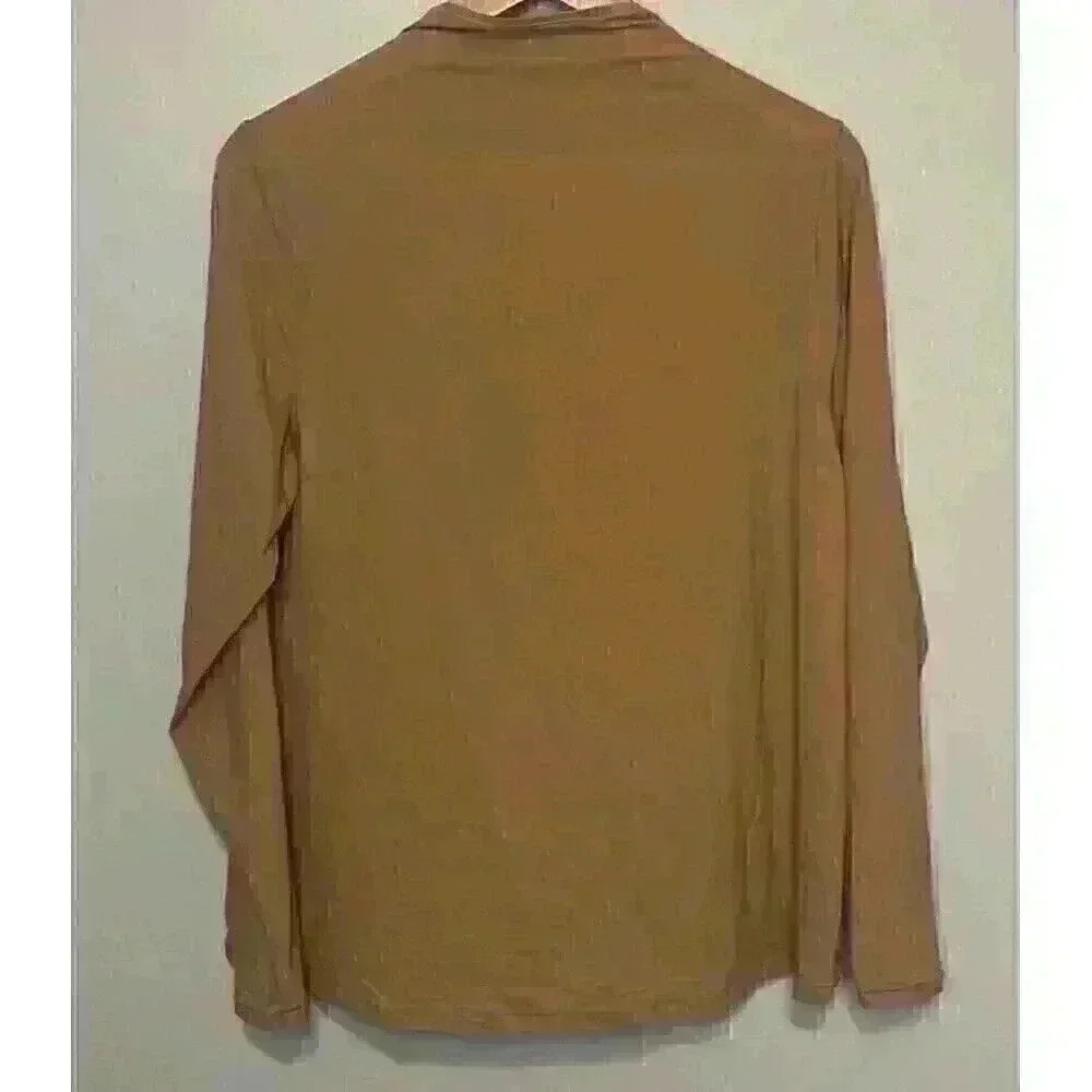 SKIMS KIM Kardashian Fits Everybody Turtleneck Ochre Size 4X AP-TTN-1230 NWT